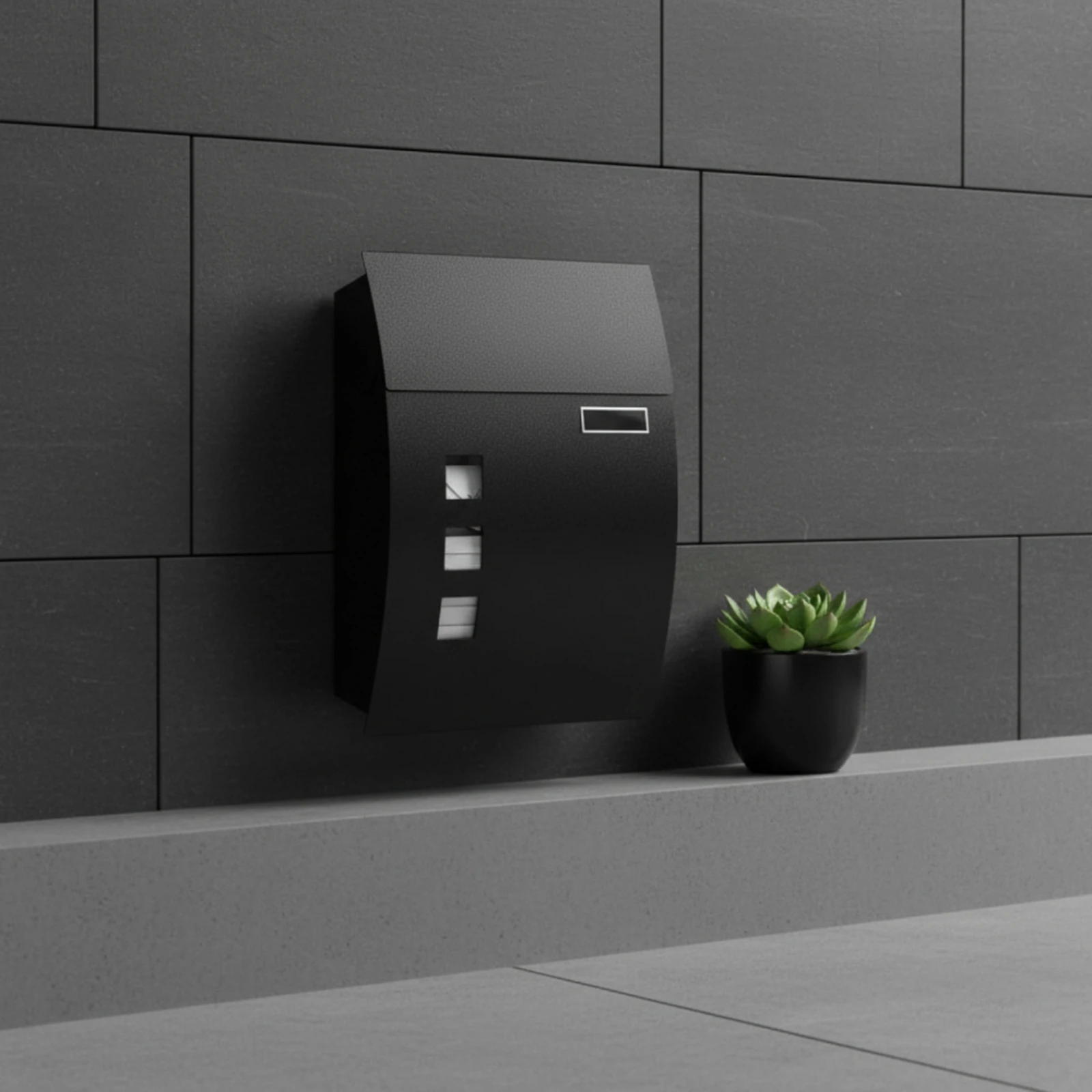 

Wall-Mounted Mailbox Keyed Lock Lockable Mailbox Post Box with Window Rust Resistant Postbox Heavy Duty