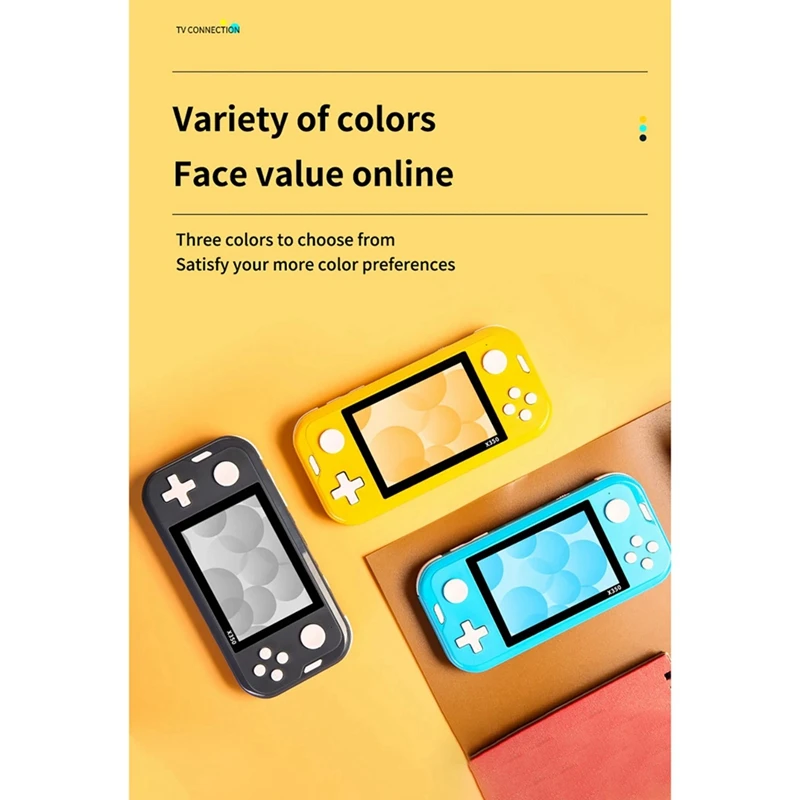 レトロポータブルビデオゲームコンソール,8 GB,6800ゲーム,ハンドヘルド,電子書籍,3.5インチ