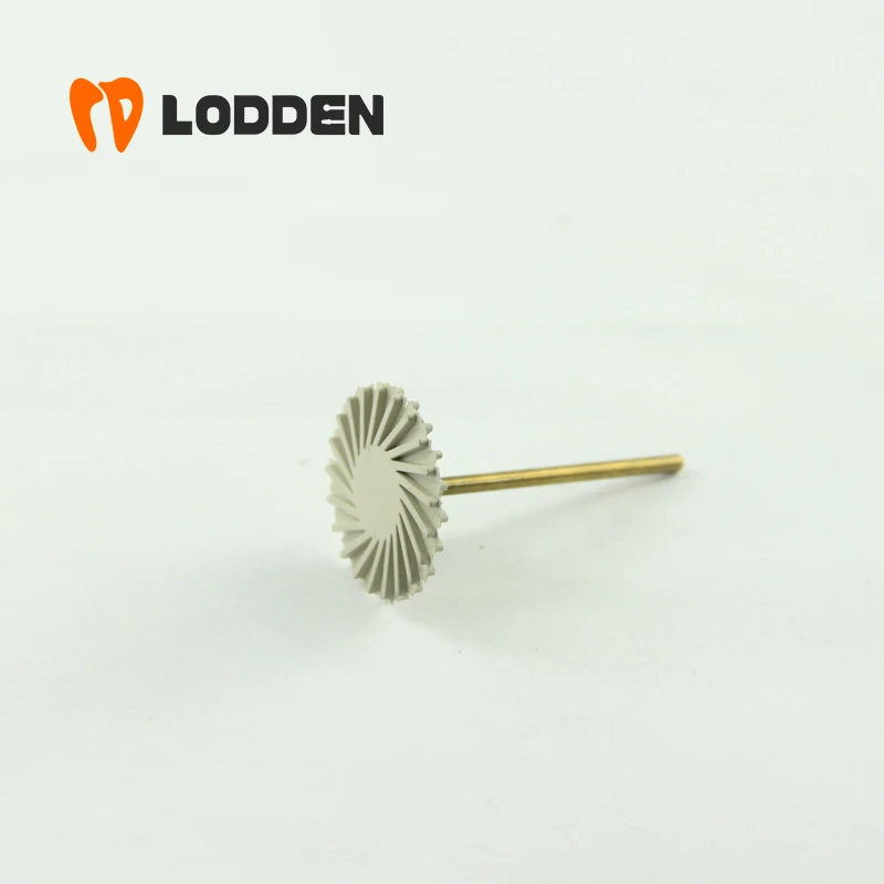 LODDEN 1pcs Grey Ultra Fine Dental Diamond Polishing Tools for Ceramics D1UF D2UF D203UF Grinding Zirconia Dentistry Polishers