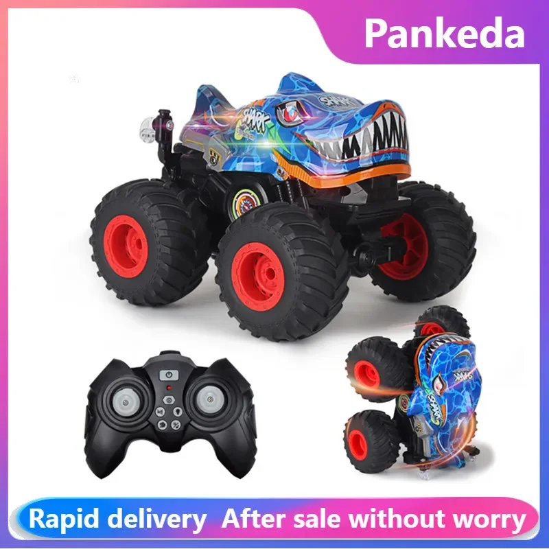 2024 New 2WD RC Car with Led Lights 2.4G Radio Remote Control Cars Off Road Control Trucks Boys Toys for Children Rc Drift Car