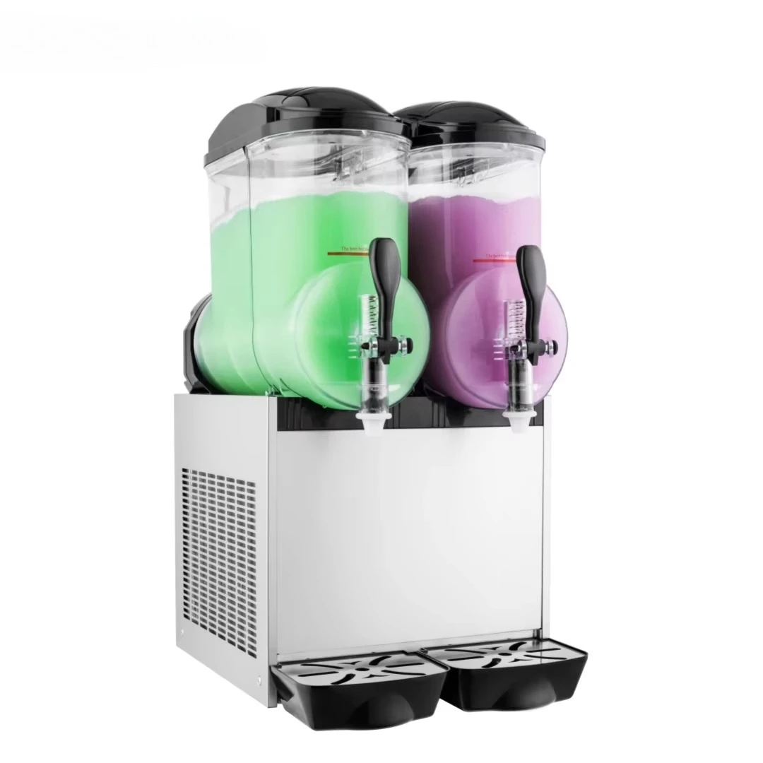 

2026 Hot Selling - Double Barrel Double Tank 12L Fully Automatic Commercial Smoothie, Dairy, and Frozen Beverage Machine
