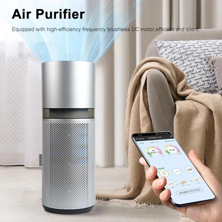 

High Quality Home Office Intelligent Touch Control Automatic Fan Speed Adjustment Humidifier Air Purifier