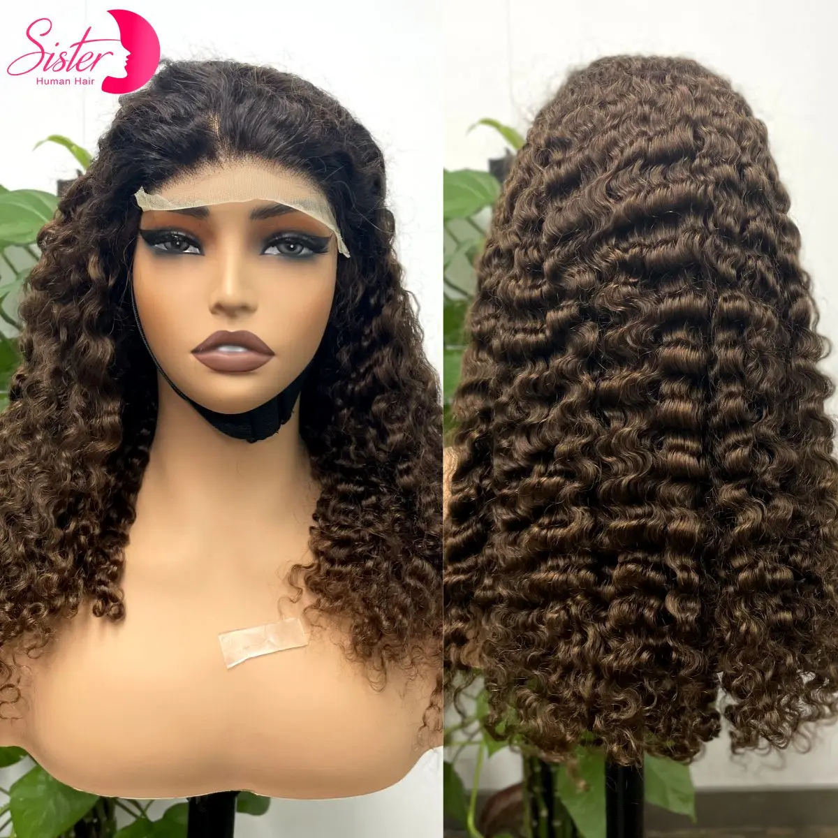 Wig Rambut Manusia Keriting Melenting Burma Sorot 1BT30 Kepadatan 300% 5X5 Wig Keriting Pixie Penutupan Renda Transparan untuk Wanita Kulit Hitam