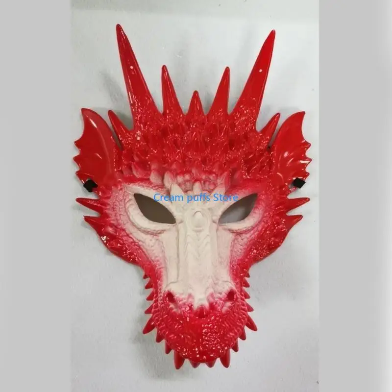 50LE Dragon Head Mask For Kid Adult Halloween Festival Party, Dragon Cosplay Mask