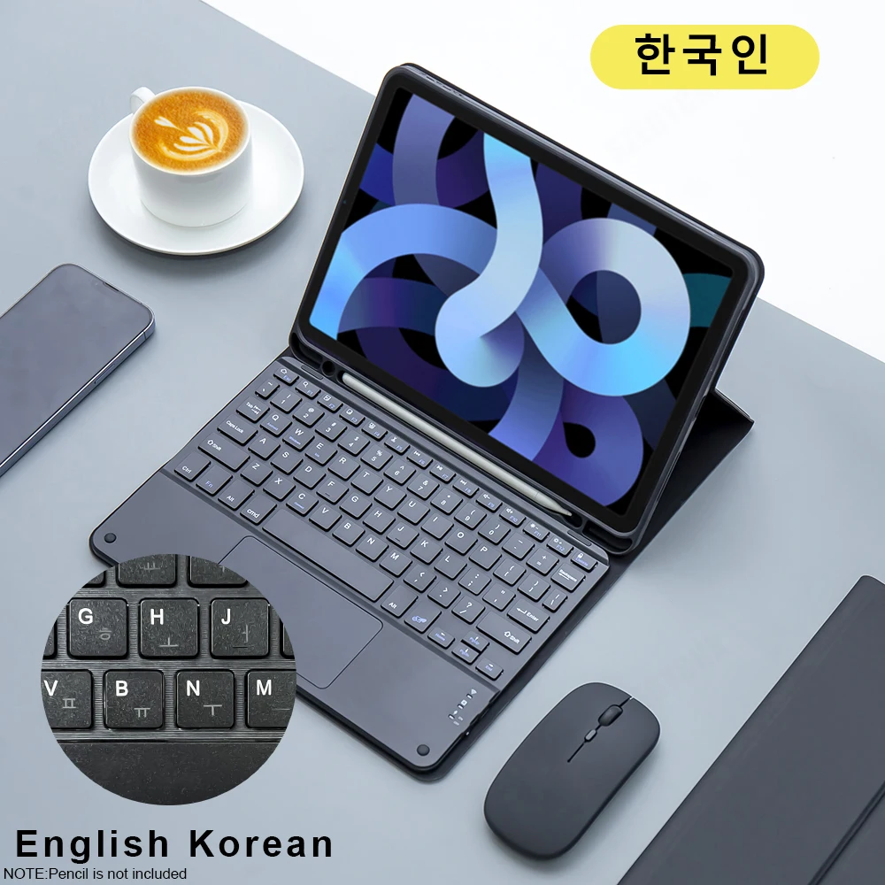 Magic keyboard Wireless Mouse For iPad A16 Case 11th 2025 iPad Air 11 M3 Cover iPad Pro 11 M4 2024 10th Air 5/4 10.2 8th Funda