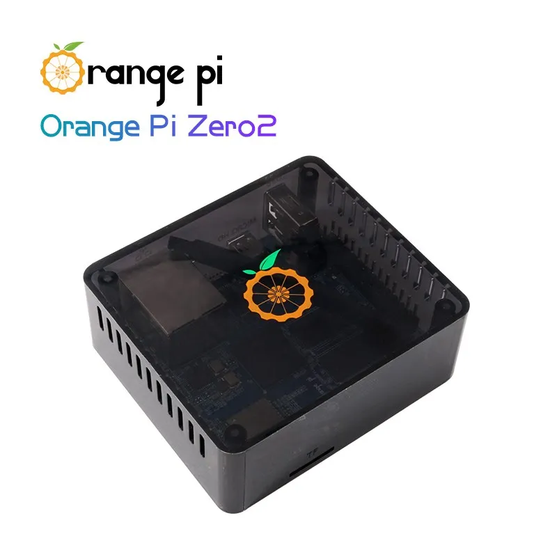 Chip Orange Pi Zero 2 1GB Allwinner H616 con custodia in ABS 5V 3A Type-C Power Supply Run Android 10 Ubuntu Debian OS Single Board