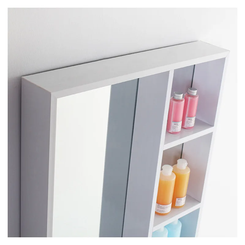 

Европейское деревянное пространство, алюминиевое зеркало для ванной комнаты, зеркальный шкаф, однодверное зеркало для ванной комнаты с полкой, шкаф