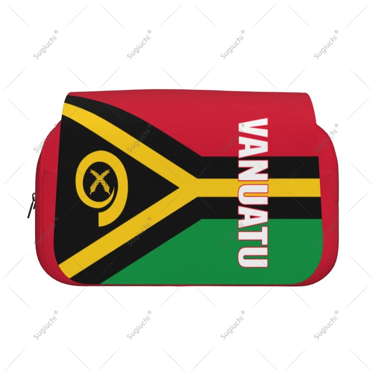 Pencil Case Scissors Bags 3D Vanuatu Flag Double-layer Oxford Cloth Stationery Storage Pen Box Case