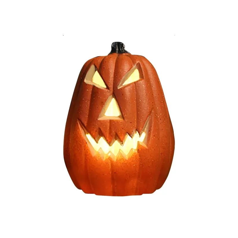 Linterna de calabaza LED para Halloween, lámpara de luz LED, barra de accesorios para el hogar, decoración de Halloween, diseño de escena de linterna LED, decoración del hogar