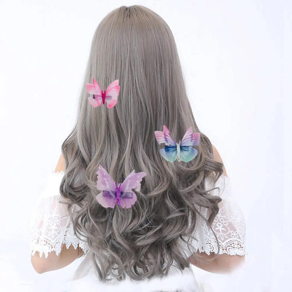 

Набор из 16 заколок для волос с бабочками из фатина, имитация бантов, для девочек, детей и женщин, модные аксессуары для волос для вечеринок