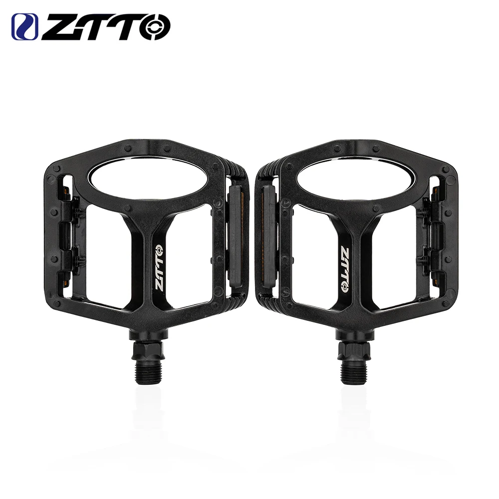 ZTTO Waterproof Flat Pedal AM Enduro Road Bike DU Bushing Bearings 9/16 Thread durable Riding Accessory For Gravel MTB Bike