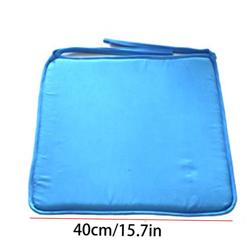 40x40cm 	Removable Chair Seat Cushion Mat Home Office Tie On Chair Pad Indoor Outdoor Garden Chair Seat Pad