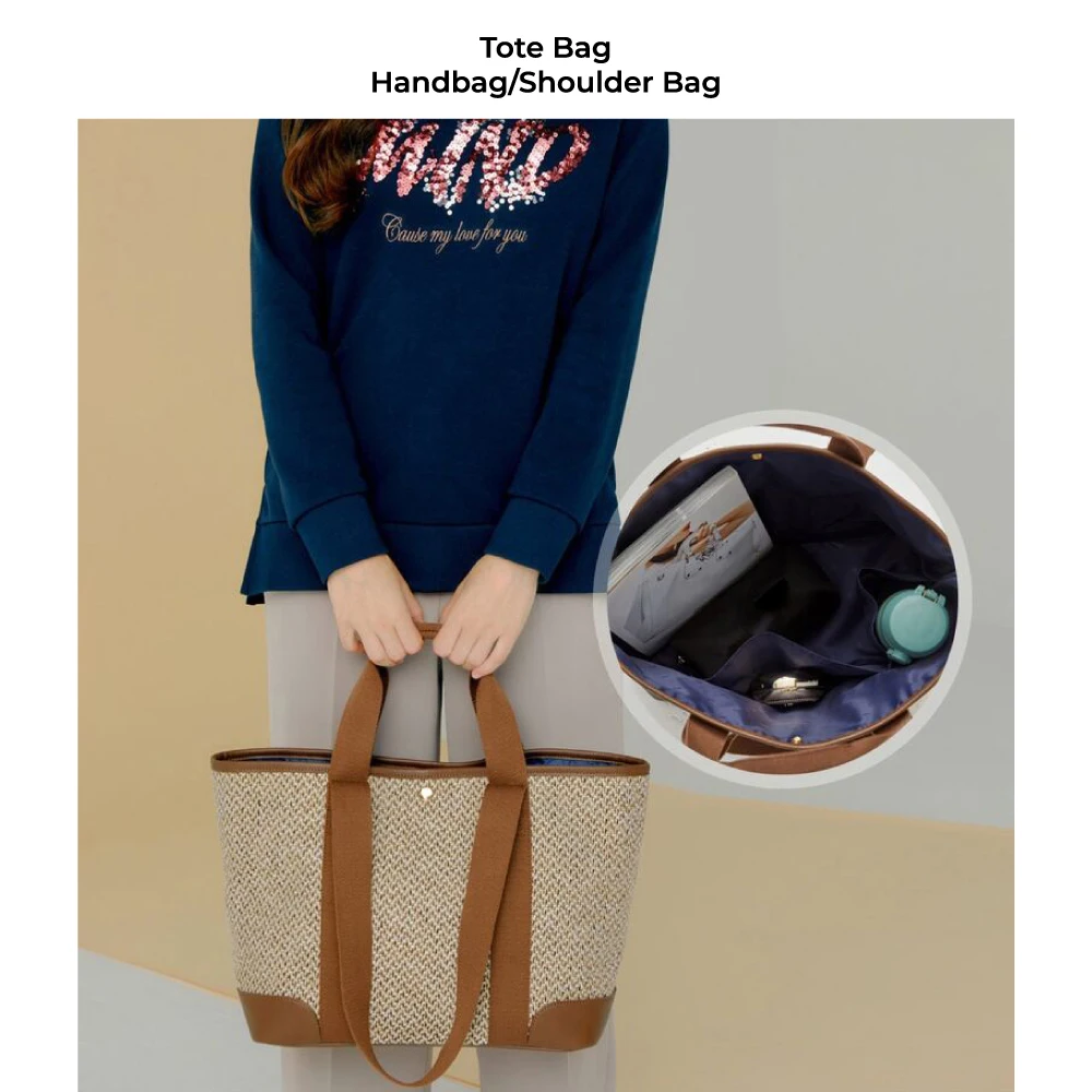 

2024 трендовая Сумка-тоут из хлопчатобумажной ткани, повседневная сумка с верхними ручками, модная дизайнерская сумка через плечо, вместительная сумка для мам, сумка для спортзала
