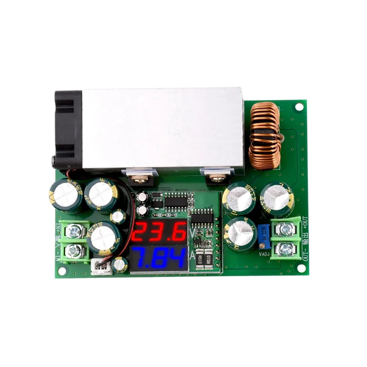 DC-DC Buck Converter 600W 12-75V to 2.5V-50V Buck Regulator Adjustable Power Supply Module with Voltage Current Display