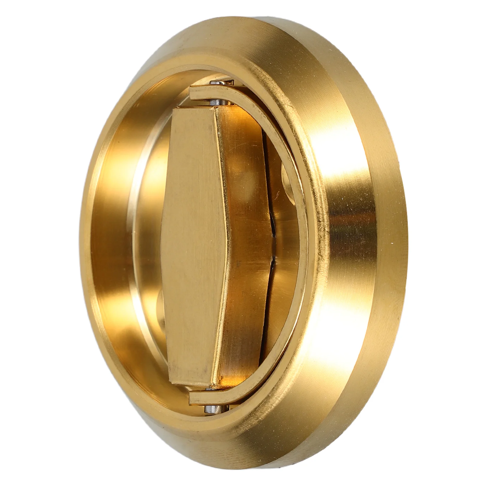 Anello di trazione a filo per serratura invisibile con bullone in acciaio inossidabile rotondo con serratura dorata per serrature della camera d'albergo