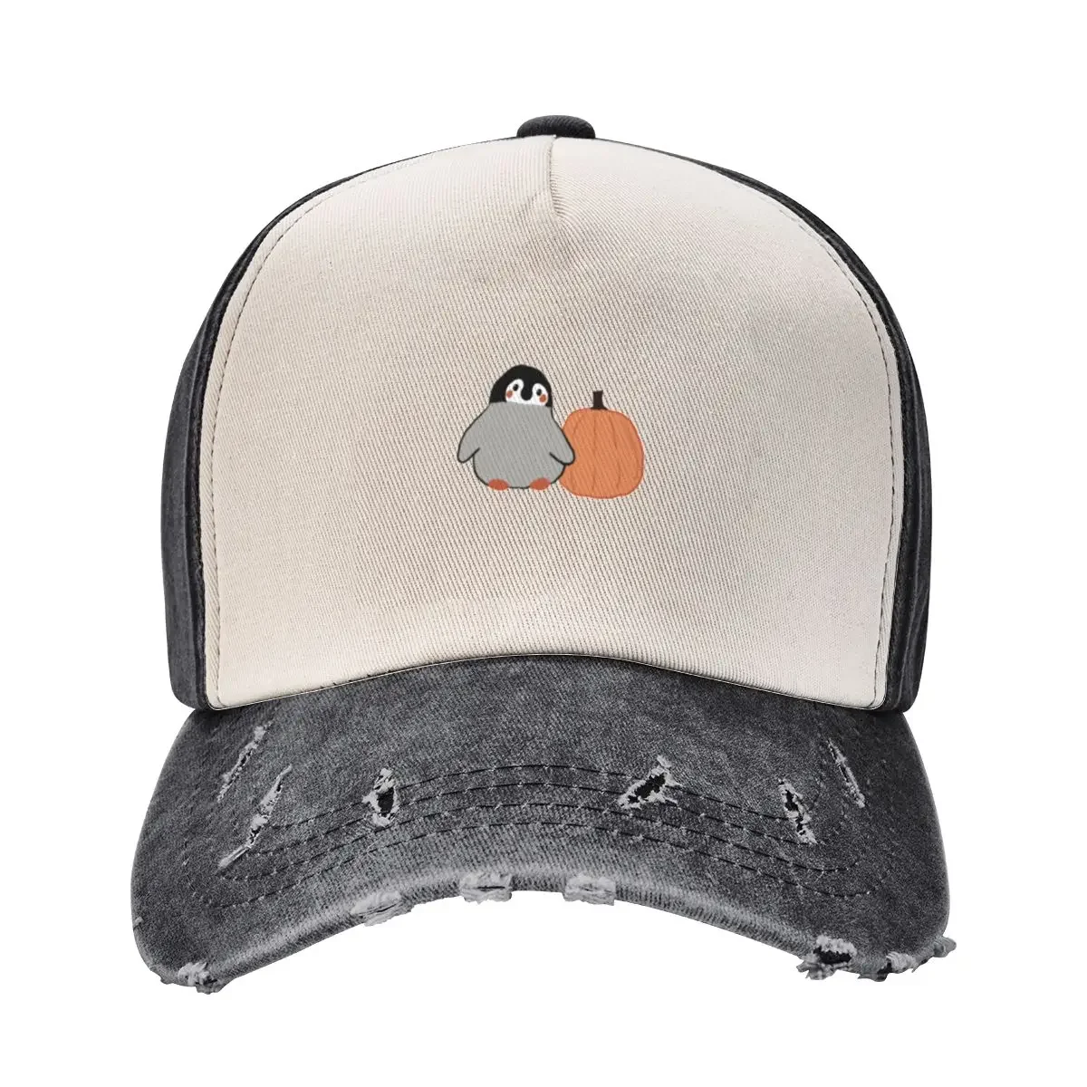 Pumpkins and Penguins Baseball Cap Beach Fashion Beach Anime Hat Sun Hats For Women Men's