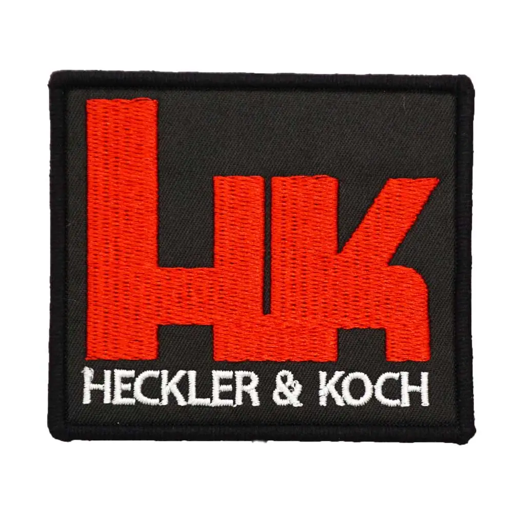 Heckler & Koch tactcail  embroidery patch Hook & Loop Sew on Embroidery Military Badge