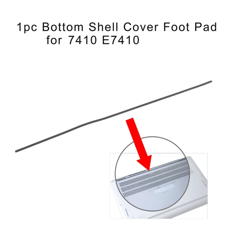 

Bottom Cover Rubber Nonslip Strips Foot Feet Pad Strips Replacement for Latitude 7410 Laptop Rubber Foot Strips