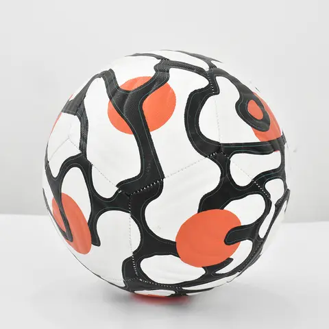 Size 5 Official PU Leather Soccer Ball - Classic Design Wear-Resistant Outdoor Sports Football for Team Wear