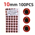 100 piezas rojas de 10 mm