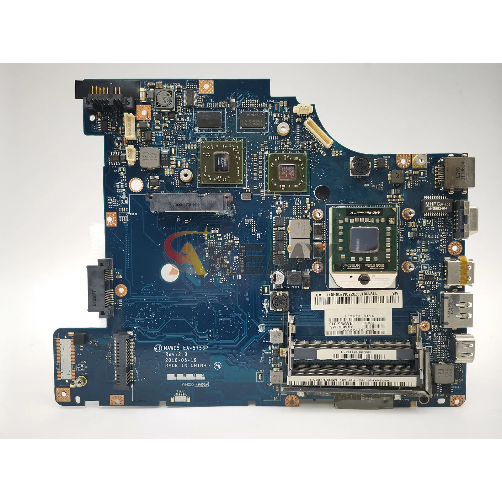 HD5470M 512M GPU가 탑재된 Lenovo Ideapad G465 Z465 노트북 마더보드용 LA-5753P 100% 완전 테스트됨