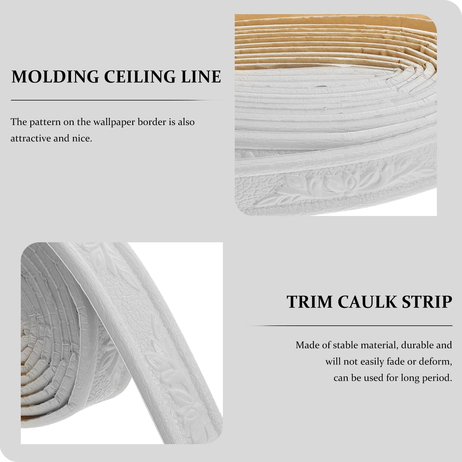 Skirting Board for Tiles Baseboard Electric Tape Black Edge Tailgate White Foam Double Sided