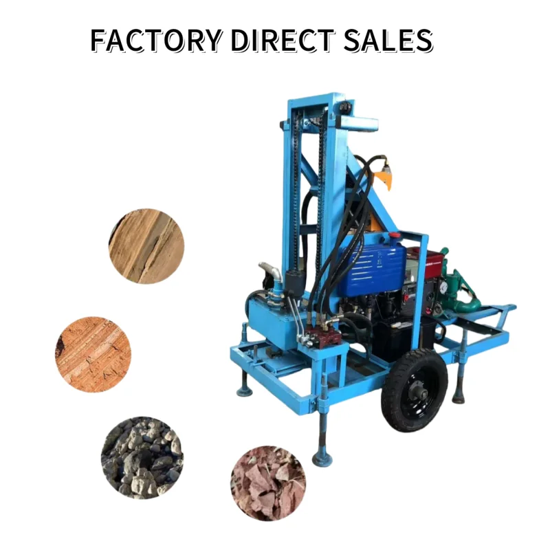 Small Hard Rock 150 Meter Deep Hydraulic Borehole Rig 120m Underground Water Drill Machine 100m Sale Core Drilling Rig