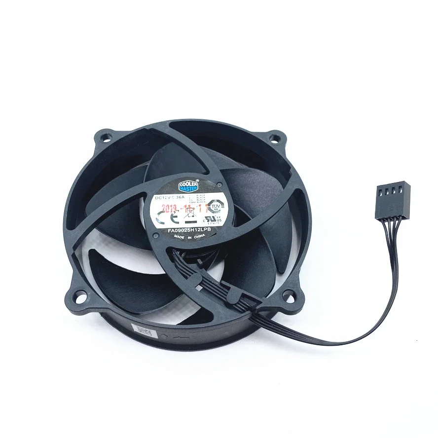 

Original Cooler Master 9025 90MM 90x90x25mm Circular Fan 72mm Hole Pitch For 775 CPU Cooling fan 12V 0.36A with PWM 4pin