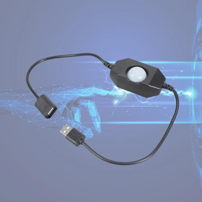 مستشعرات حركة PIR تبديل مفاتيح كاشف حركة PIR لشرائط مصباح LED مع واجهات USB سهلة التثبيت