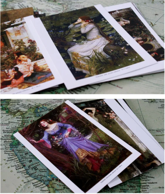 30 Sheets/Box Famous artists William Waterhouse Artwork Postcard Oil Painting Art Greeting Card Gift/Wish/Message Post Card