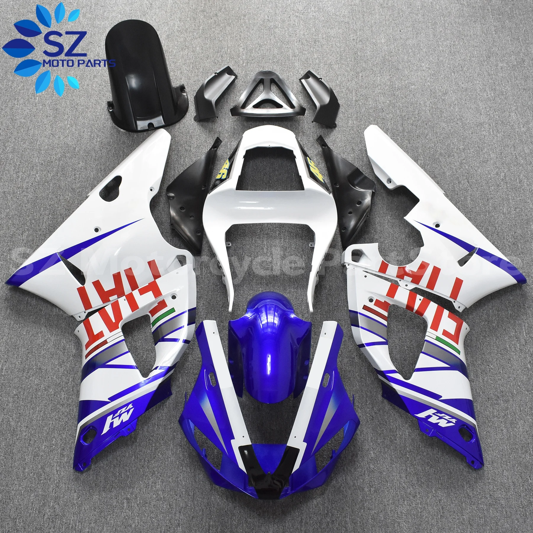 

YZF-R1 2000 2001 комплект обтекателя для тропического велосипеда для Yamaha YZF R1 00 01, настраиваемые аксессуары для мотоциклов, обтекатели для литья под давлением