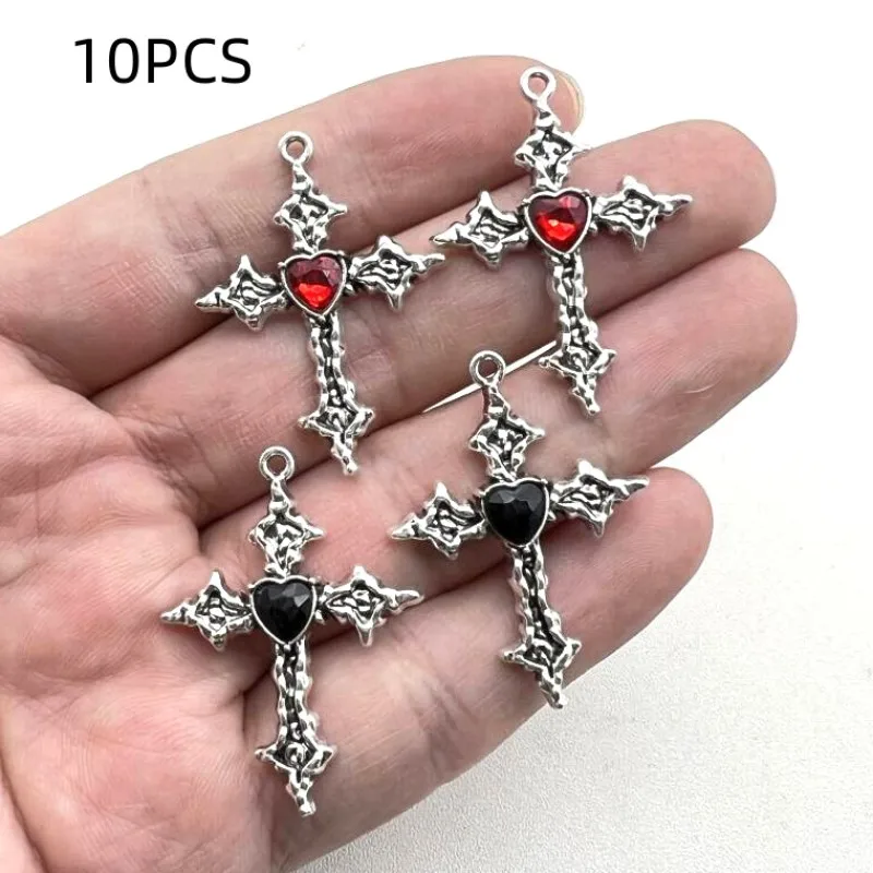 10PCS Diy antique silver flame alloy pendant flame shaped jewelry accessories pendant diy material