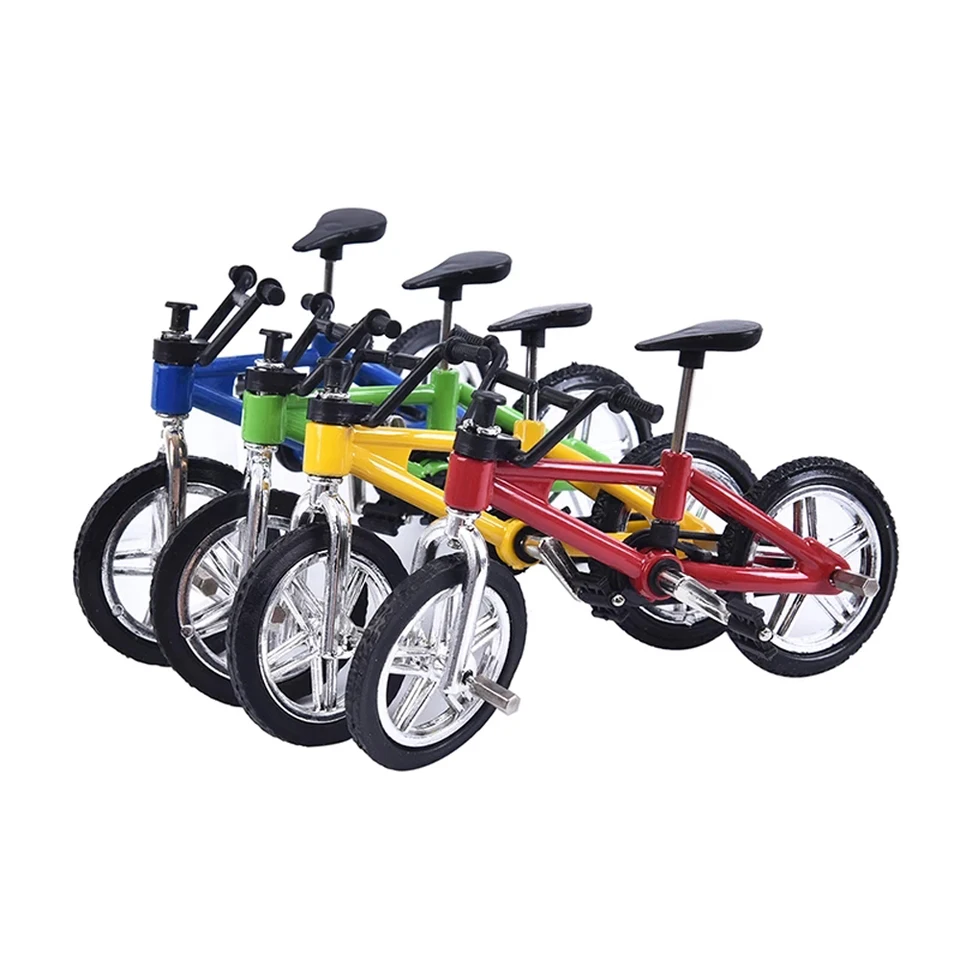 Set De 5 Minibicicletas De Metal Para Dedo | Modelos BMX En Miniatura – Juguetes Coleccionables Y Decorativos De 5 Colores
