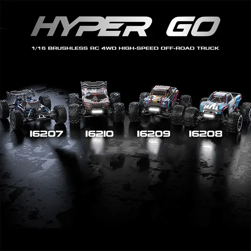 Hyper Go MJX 16207 16208 16209 16210 1/16 4WD RC Car 70KM/H Brushless  RC Racing Car Remote Control Cars Off-Road Truck Toys