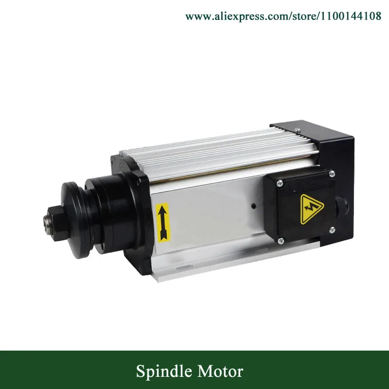 Lower Speed 3000RPM Air Cooled Blade Spindle Motor 2.2KW Square Spindle Motor For Wood/Plastic/Acrylic/Glass