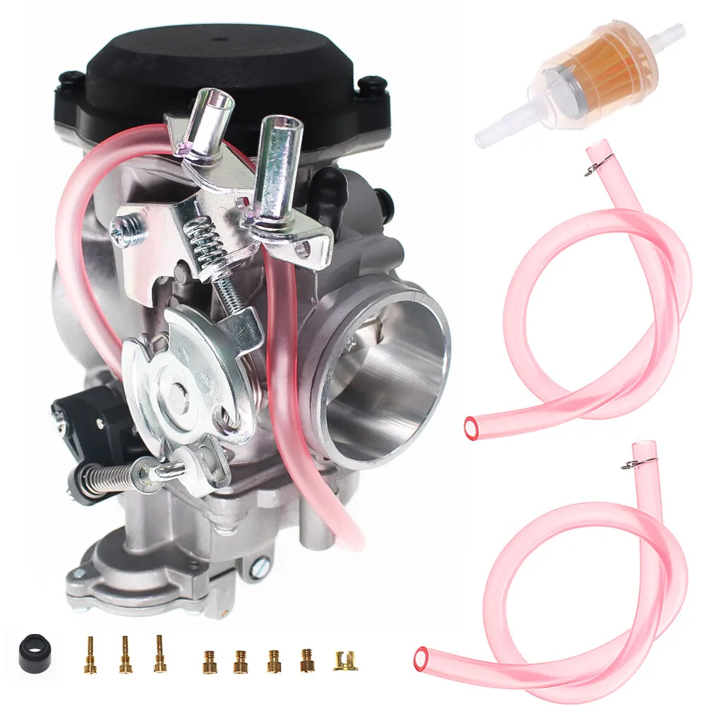 

For Harley Davidson Sportster XL883 XL1200 Softail Dyna Touring 40mm CV Carburetor, Replaces 27421-99C 27490-04