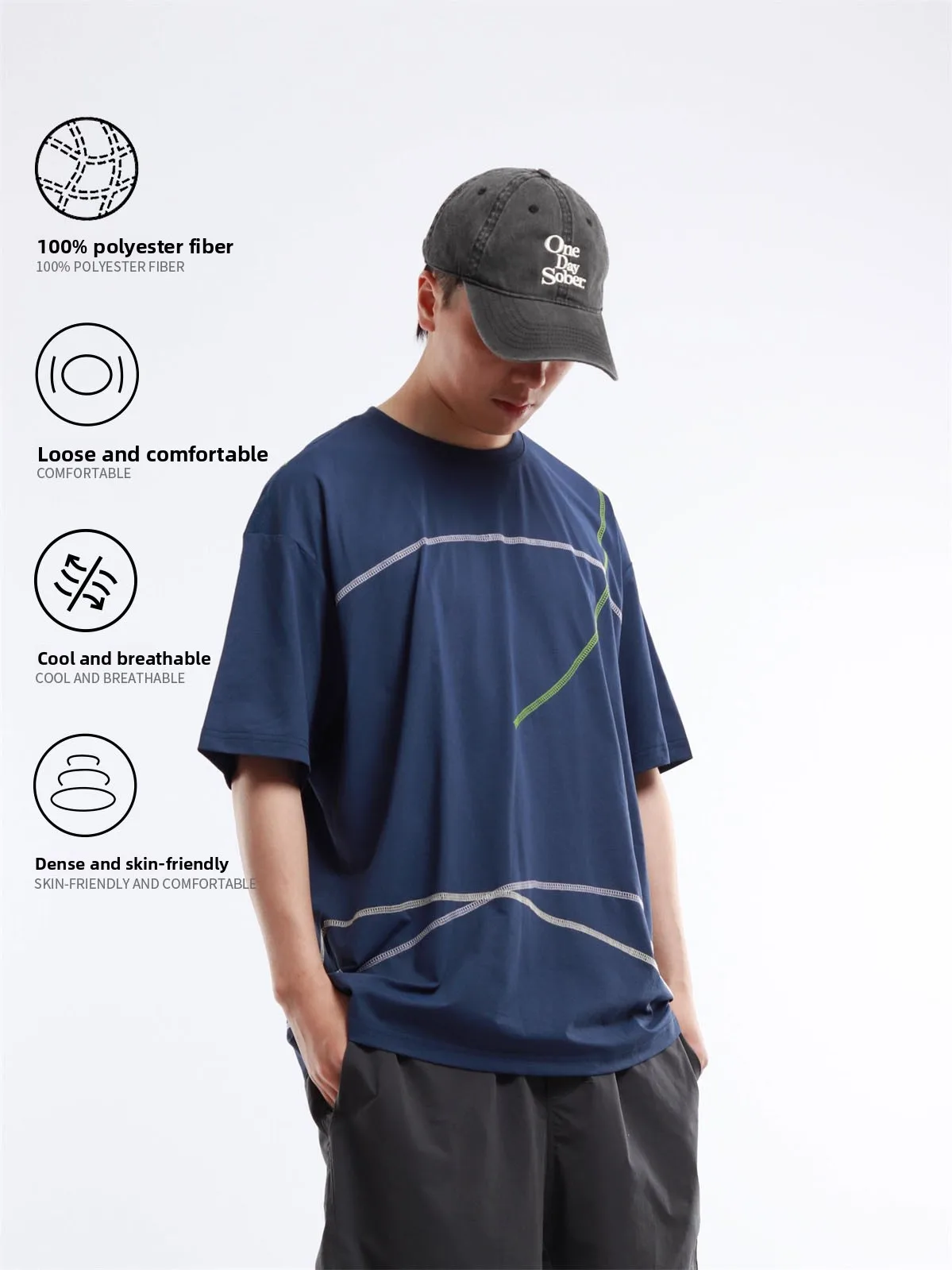 Summer 2026 Original Edition Sport Quick Dry round Neck Printed Cycling Shuttle Weave Short Sleeve T-Shirt Youth Loose Fit Br...