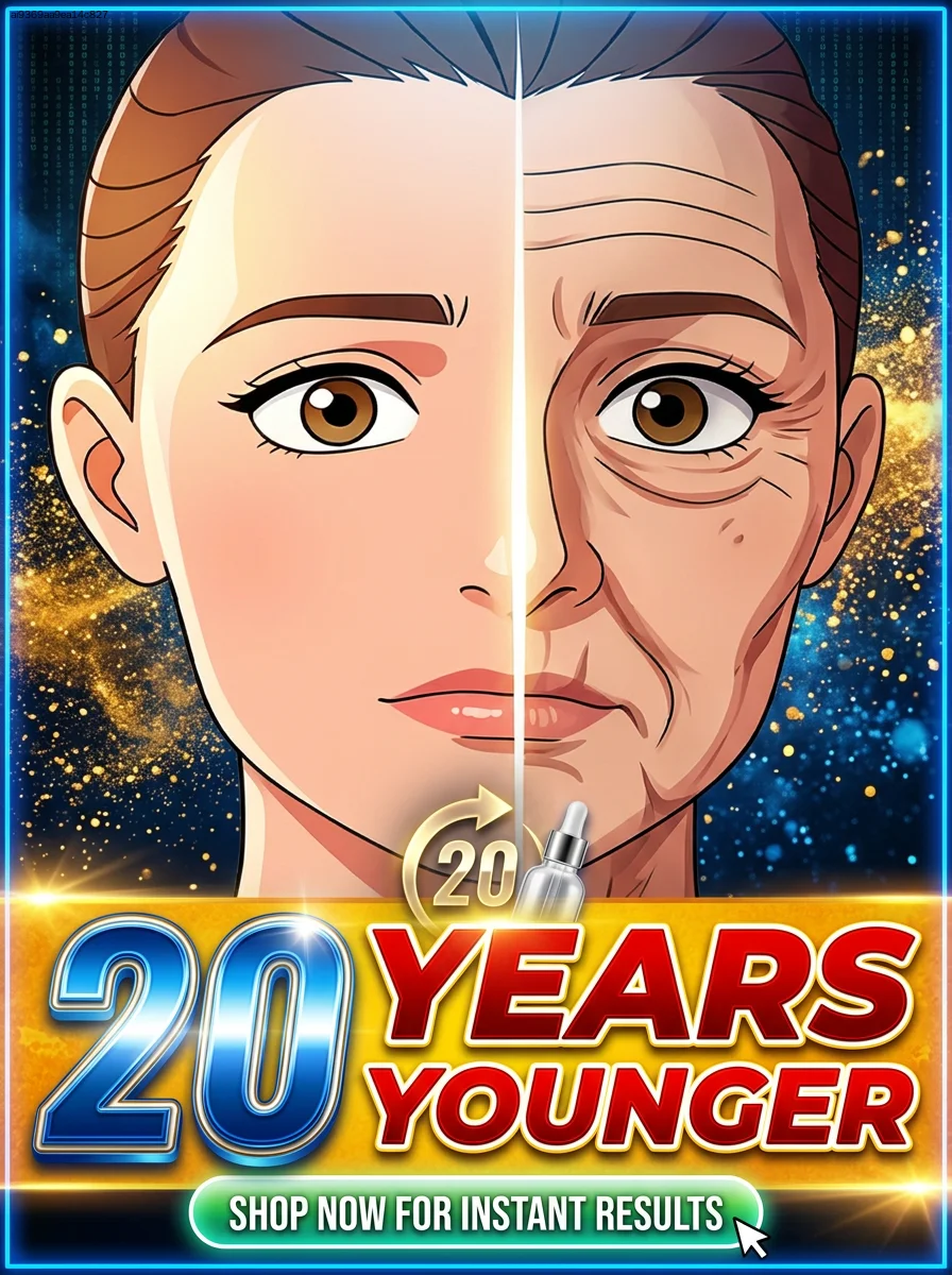 

Без морщин, на 20 лет младше.