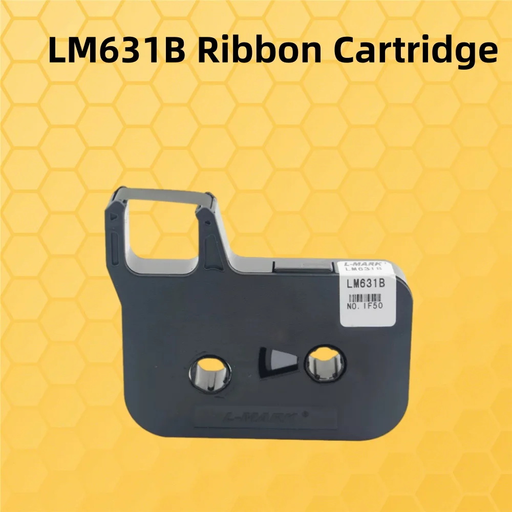 Original Black 80meters LM631B LK631B Ribbon Cartridge INK TAPE For L-MARK LK‑360,LK360 Wiring number machine (casing printer)