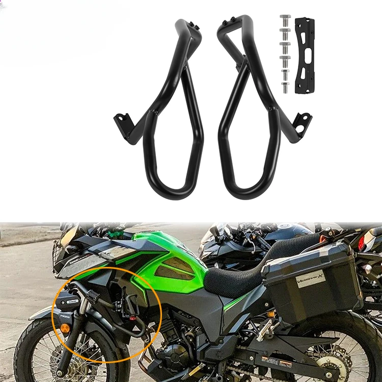 XXUN Motorcycle Accessories Highway Crash Bar Frame Falling Protector for Kawasaki Versys X300 2017 2018 2019 2020 2021 2022