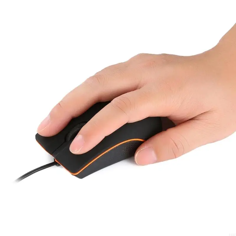 F68C USB 3D OPTICAL MOUSE PORTABLE CORDED MICE 1200DPI для компьютера Office Home