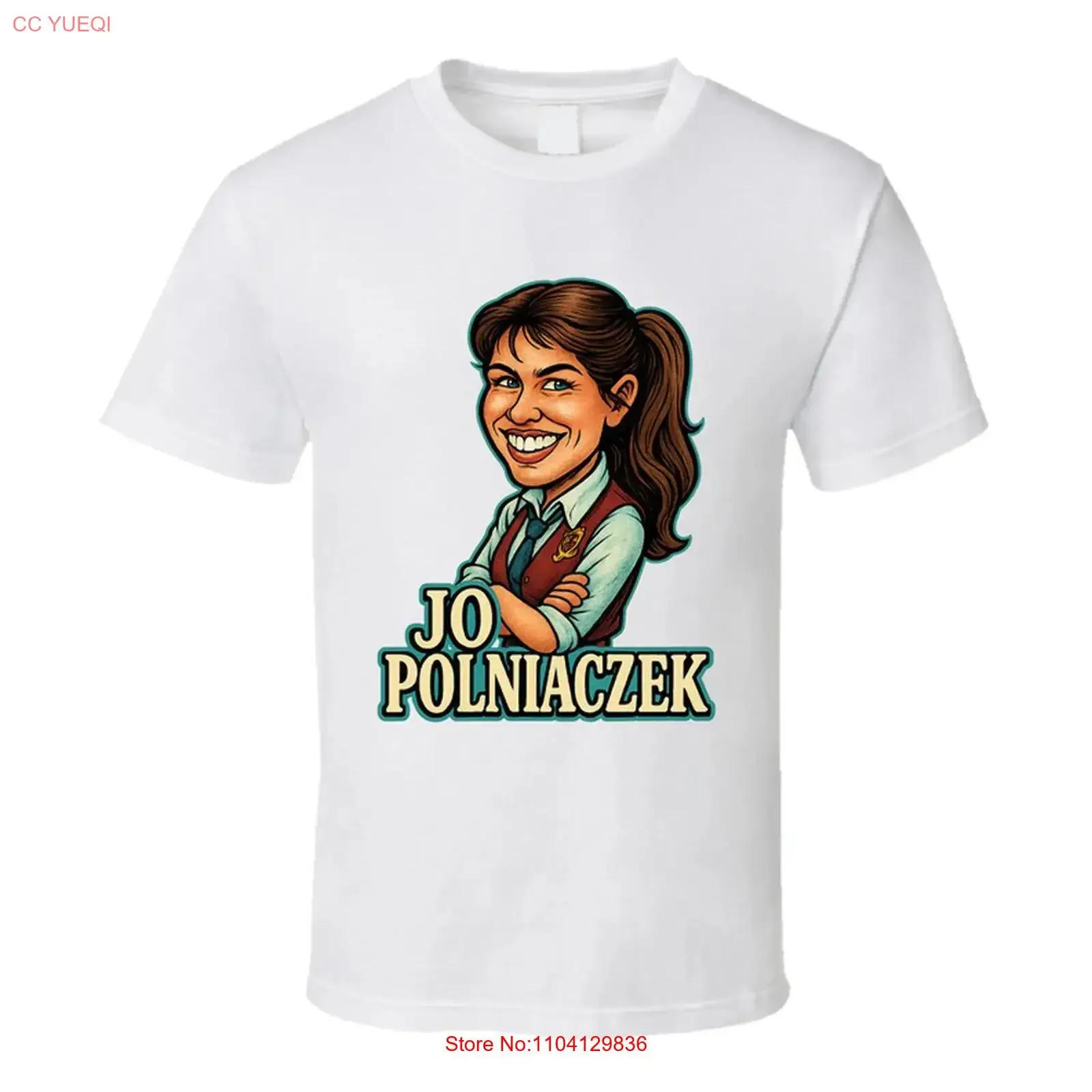 Jo Polniaczek The Facts Of Life Tv Series Caricature Fan T Shirt vintage Washed Top For Everyday Wear Stretched Comfortable