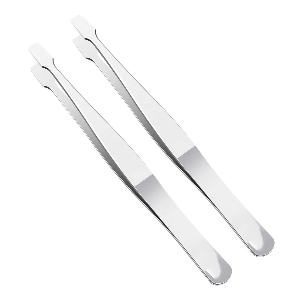 Stainless Steel Flat Tweezers Set for Collectors Handling Stamps Documents and Industrial Applications with Build - view 6