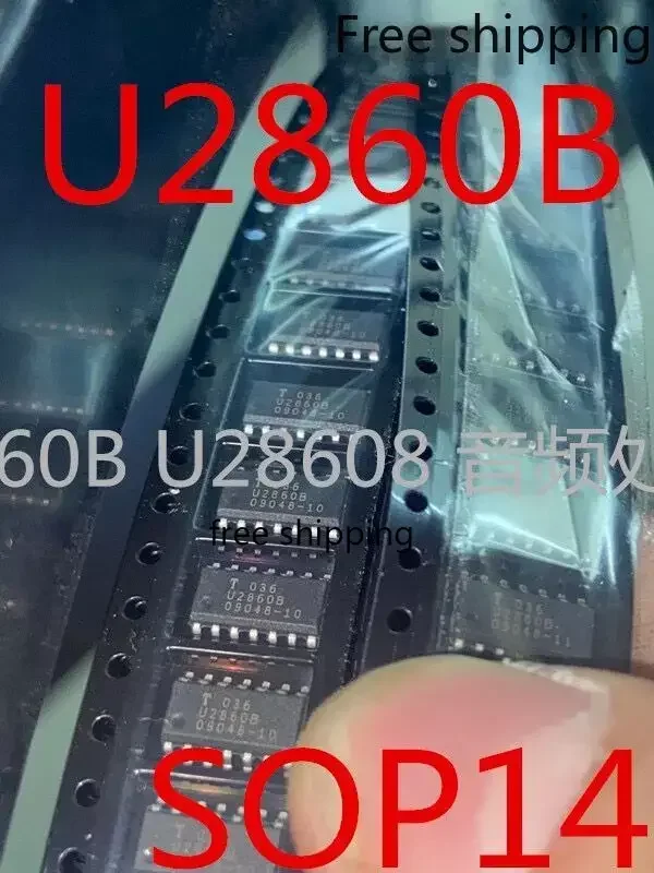 20 pçs/lote U2860 U2860B DIP-14 U28608 U2860B-MFPG3G SOP14 NOVO Original em estoque.