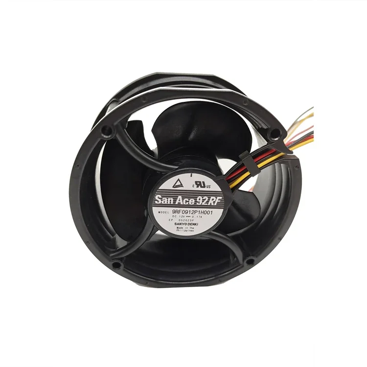 2pcs San Ace 9RF0912P1H001 9RF0924P1H001 reversible flow fan 92x38mm 9238 12v dc axial cooling round