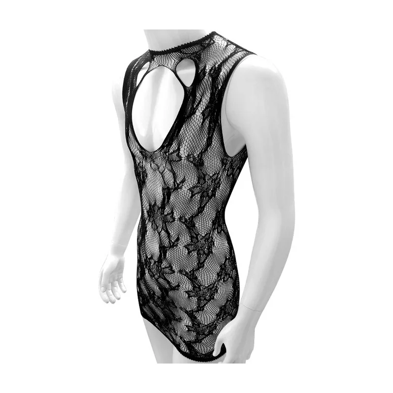 

Сексуальное черное нижнее белье Sissy Babydoll, прозрачное сетчатое нижнее белье с цветочным принтом, ажурная ночная рубашка, мужская одежда для сна Sissy