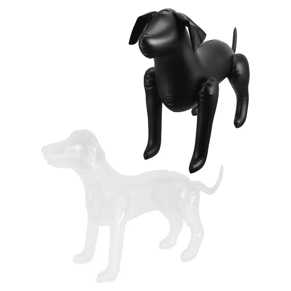 

2pcs Standing Dog Pet Clothing Display Mannequin Durable Pvc Smooth Surface Reusable Display Stand For Pet Shop Stage Prop