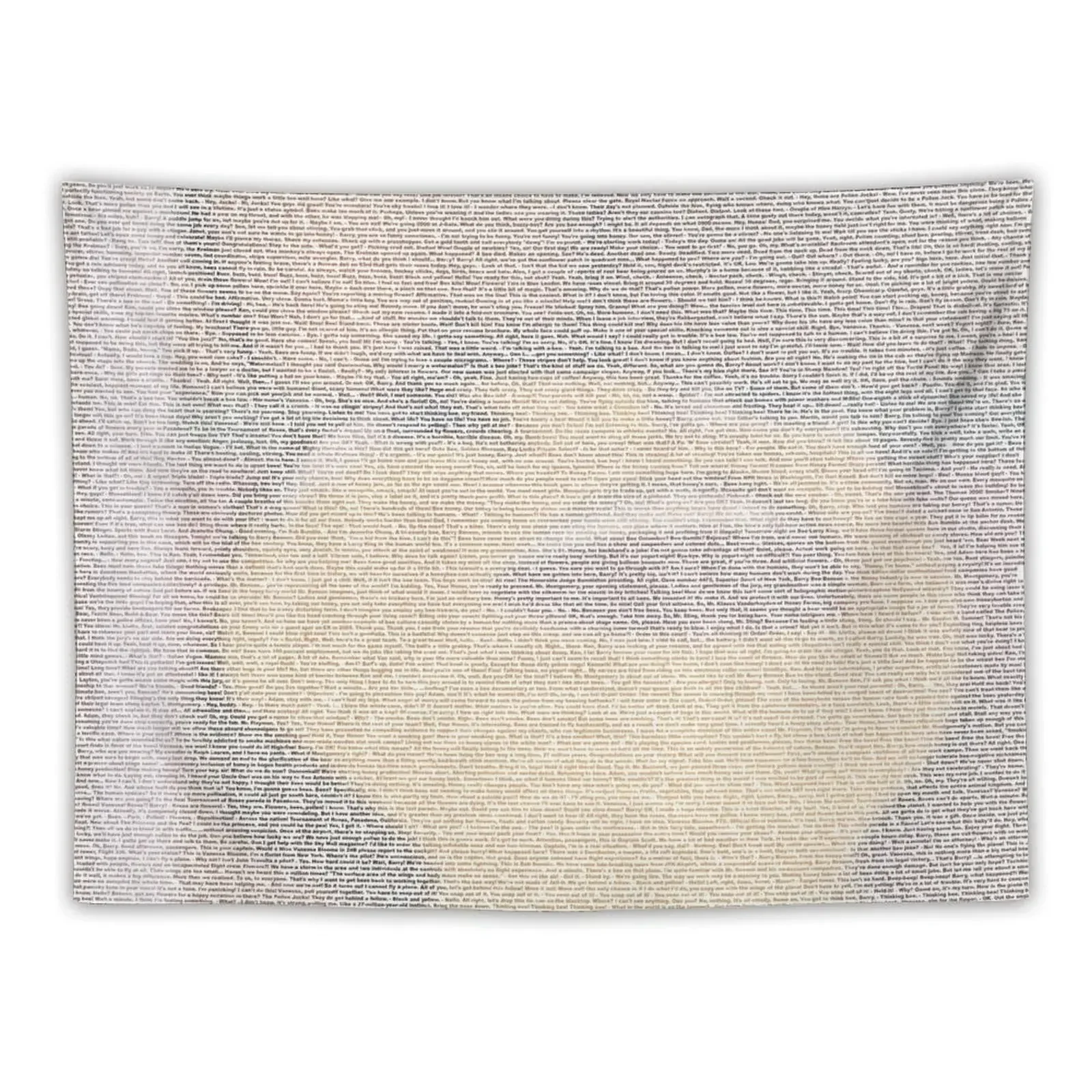 

Entire bee movie script Tapestry Room Aesthetic Room Ornaments Decoration Wall Tapestry
