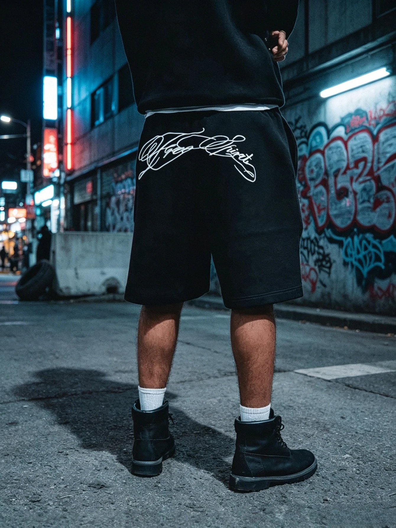 2026 Polyester New Y2K Retro Head Hip Hop Spring/Summer Autumn Pants Trendy Loose Casual Shorts for Men and Women