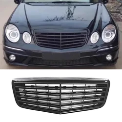 Front Bumper Grille Hood Tuning Racing Grill For Mercedes Benz E-Class W211 E350 E320 E500 E550 2007-2009 ABS Grills